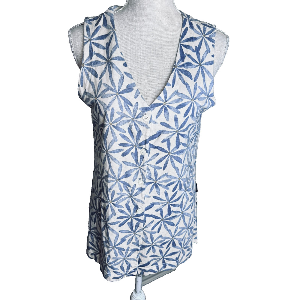 Y2K PEPE JEANS London Portobello Road W11 Women's Top sleeveless button down M